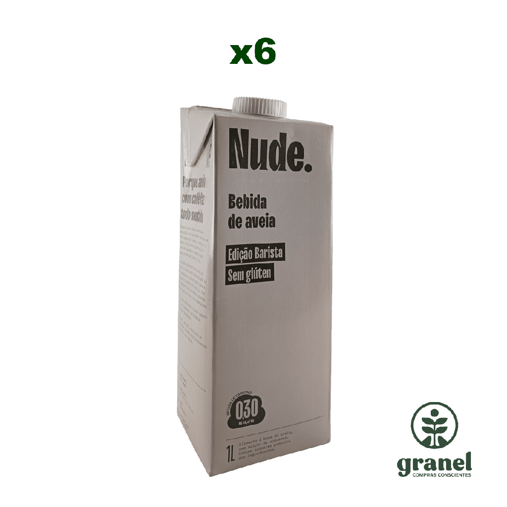 [Por encargue, plazo hasta 7 días] Leche de avena barista NUDE 1L. Caja 6 unidades