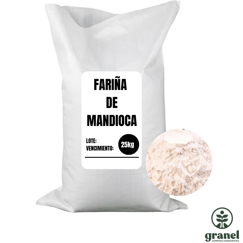 [Por encargue, plazo hasta 7 días] Fariña harina de mandioca. Bolsa 25kg