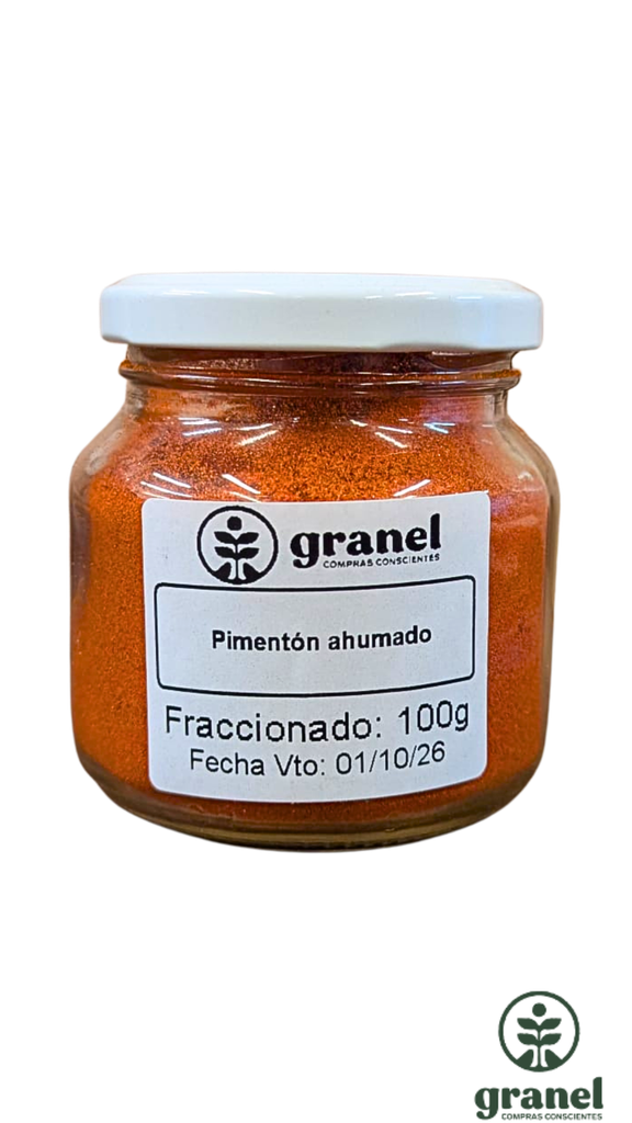 Pimentón ahumado 100g en frasco de vidrio