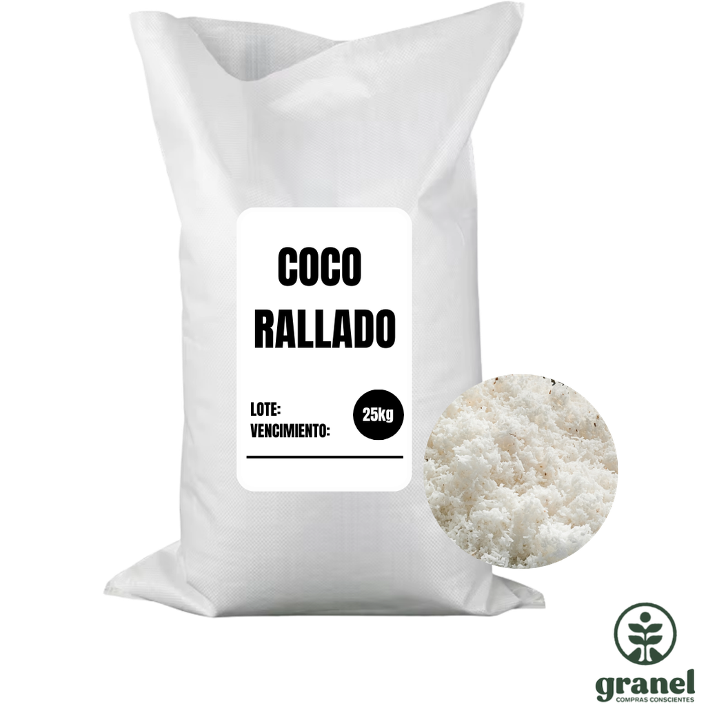 [Por encargue, plazo hasta 7 días] Coco rallado. Bolsa 25kg