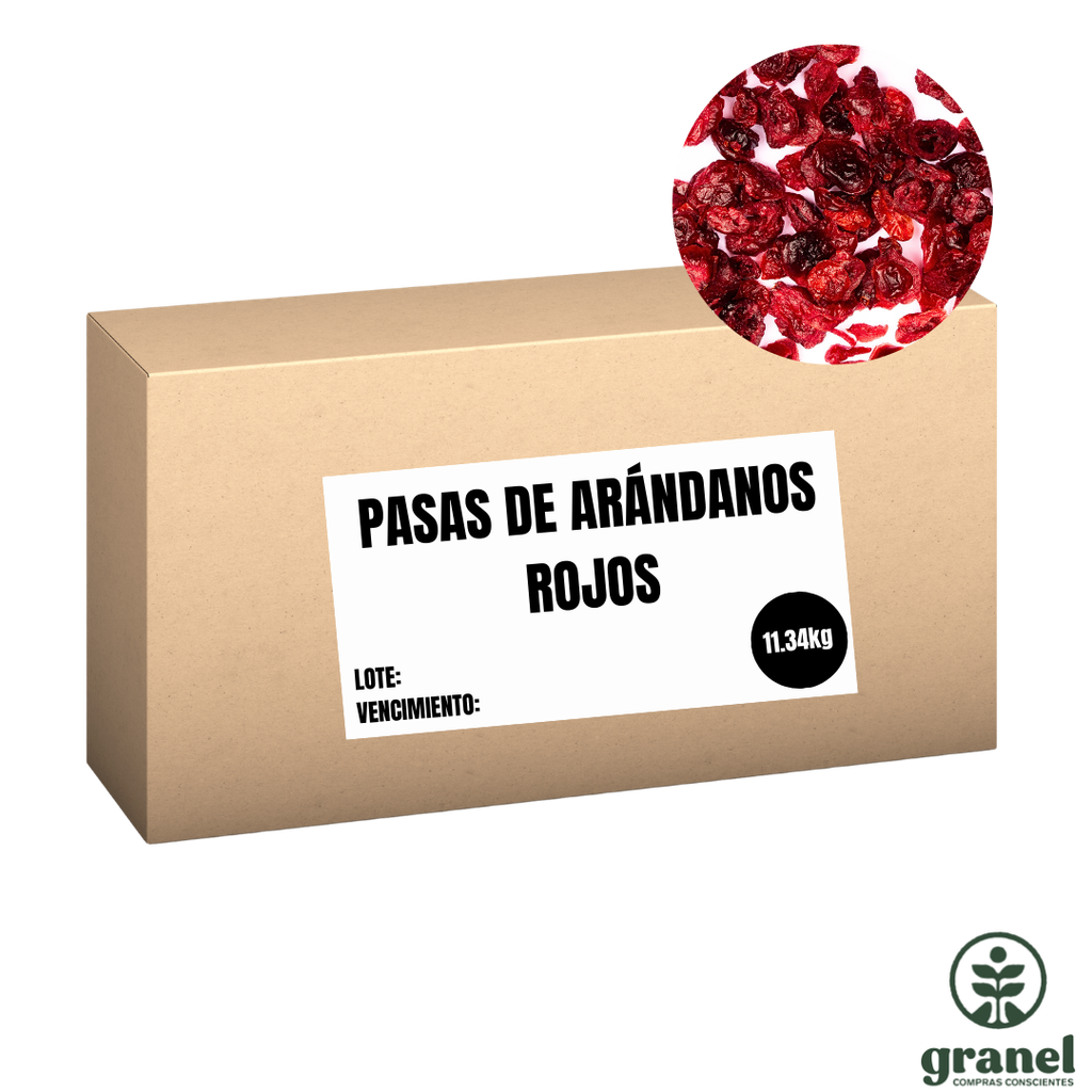[Por encargue, plazo hasta 7 días] Pasas de arándanos rojos. Caja 11,34kg