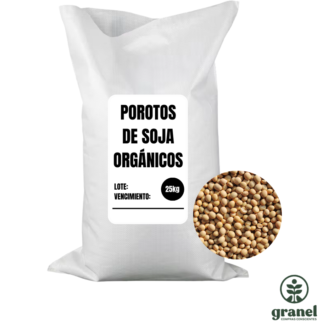 [Por encargue, plazo hasta 7 días] [Por encargue plazo hasta 7 días]Porotos de soja orgánico. Bolsa 30kg