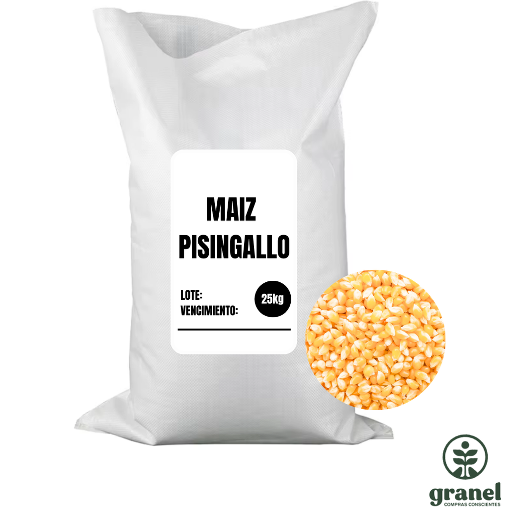 [Por encargue, plazo hasta 7 días] Maíz pop pisingallo. Bolsa 25kg