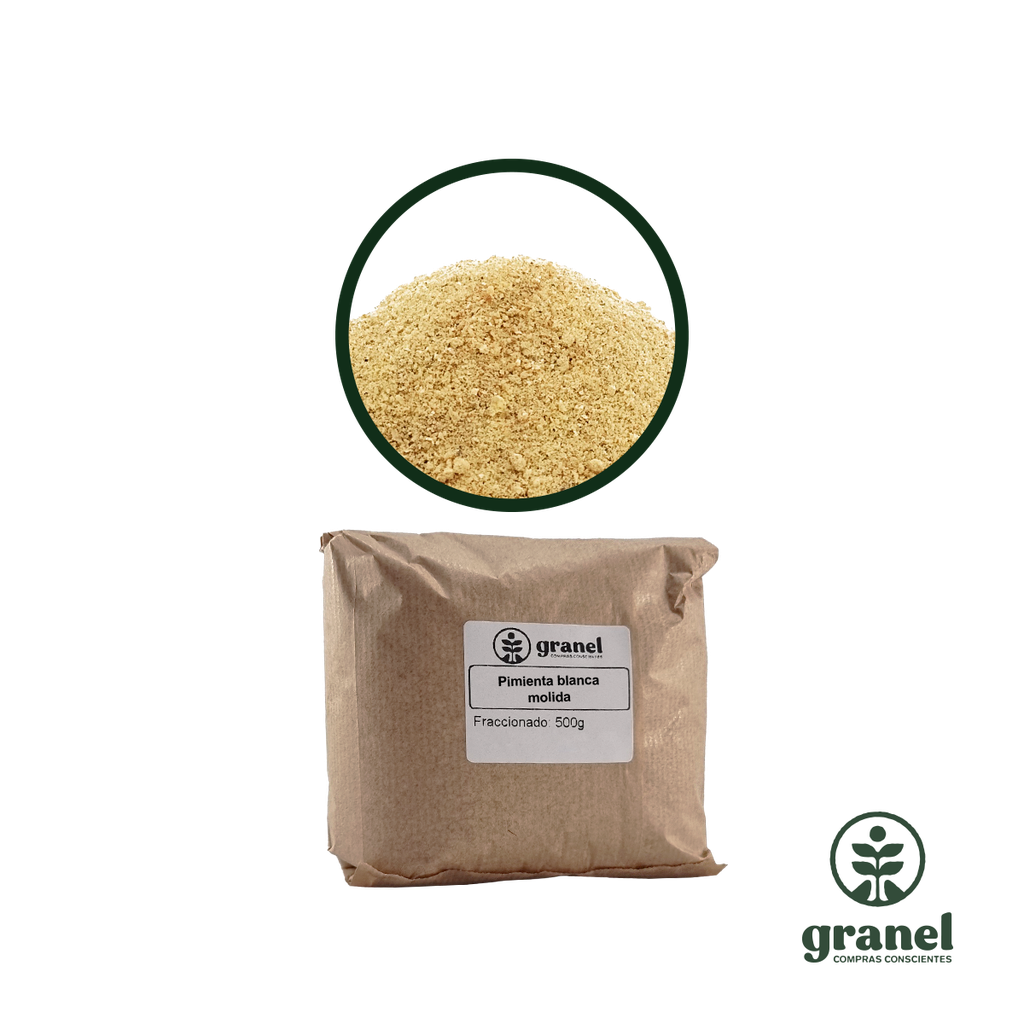 Pimienta blanca molida pura 1kg
