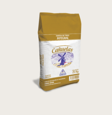 [Por encargue, plazo hasta 7 días] Harina de trigo integral Cañuelas. Bolsa 25kg