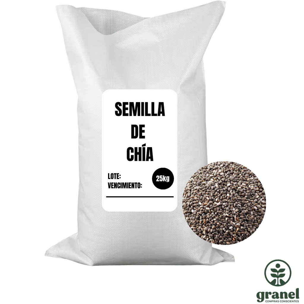 [Por encargue, plazo hasta 7 días] Semillas de chía. Bolsa 25kg