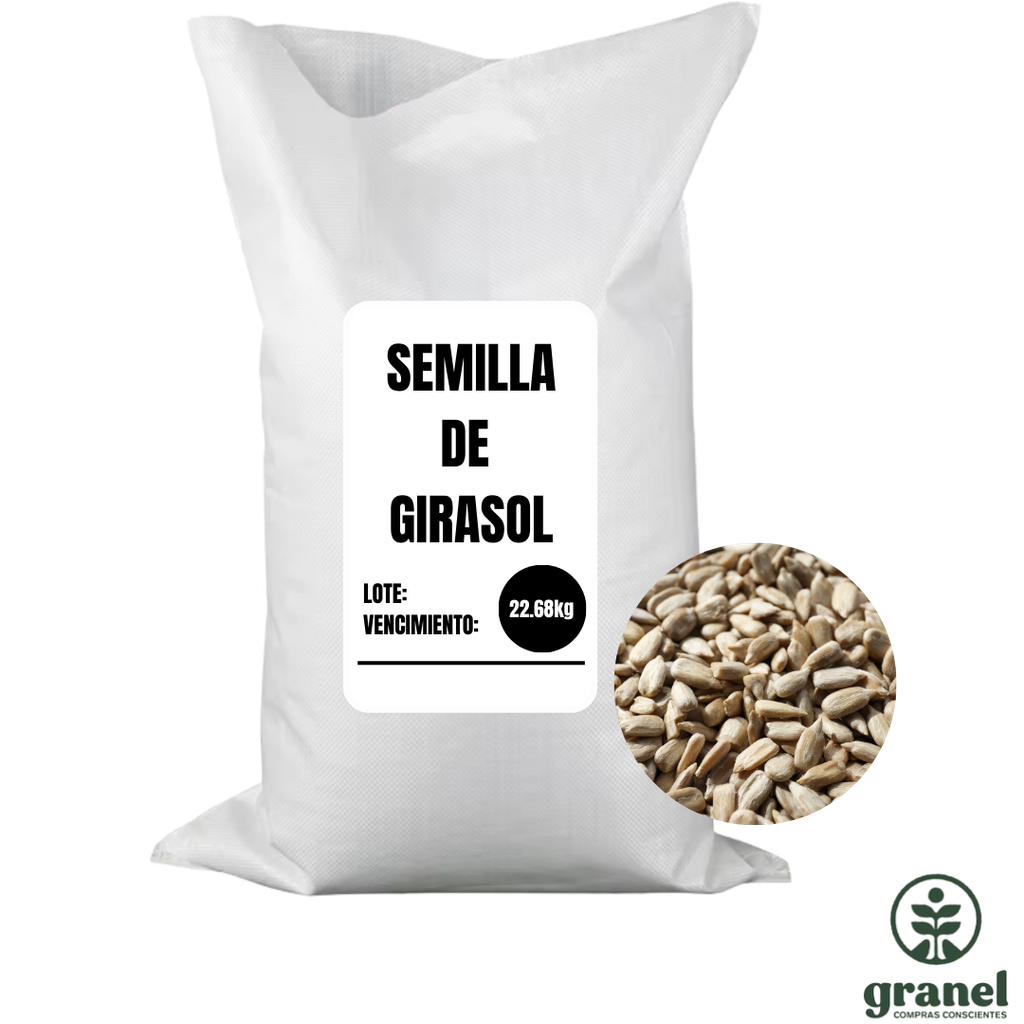 [Por encargue, plazo hasta 7 días] Girasol crudo confitero sin sal. Bolsa 22.68kg