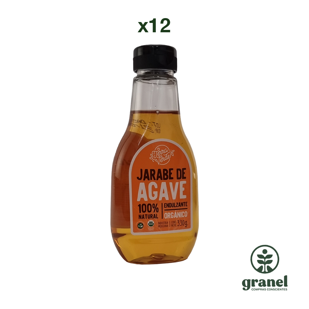 [Por encargue, plazo hasta 7 días] Jarabe de agave orgánico Terra Verde 330ml. Caja 12 unidades