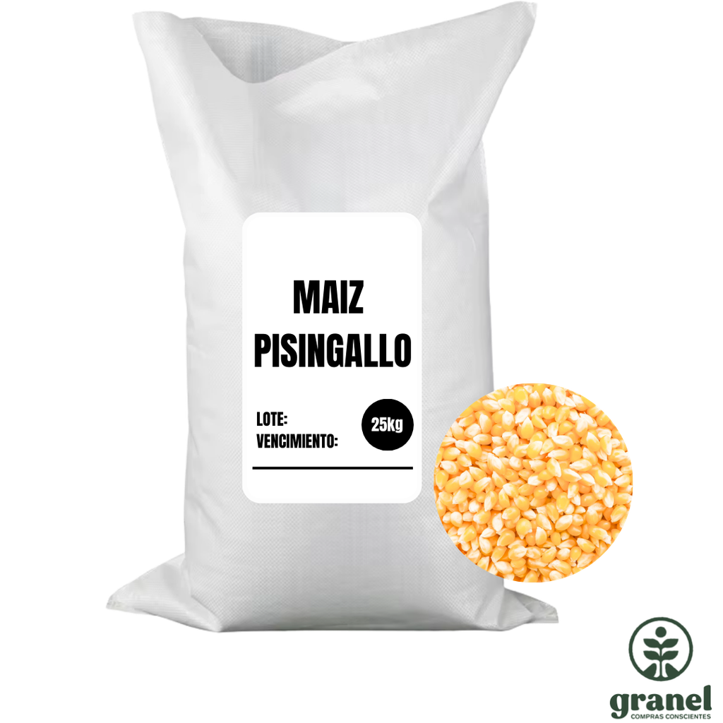 [9791] [Por encargue, plazo hasta 7 días] Maíz pop pisingallo. Bolsa 25kg