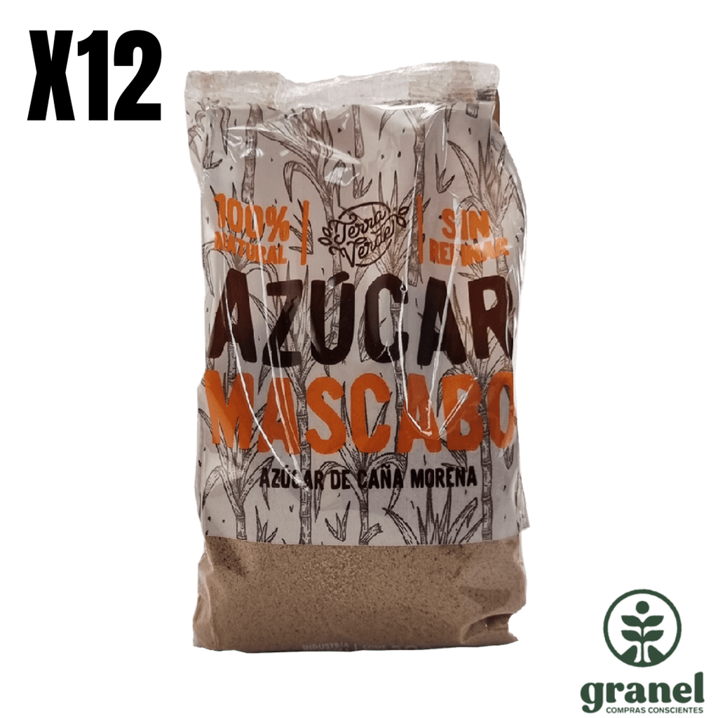 [9924] [Por encargue, plazo hasta 7 días] Azúcar mascabo Terra Verde 500g. Caja 12 unidades