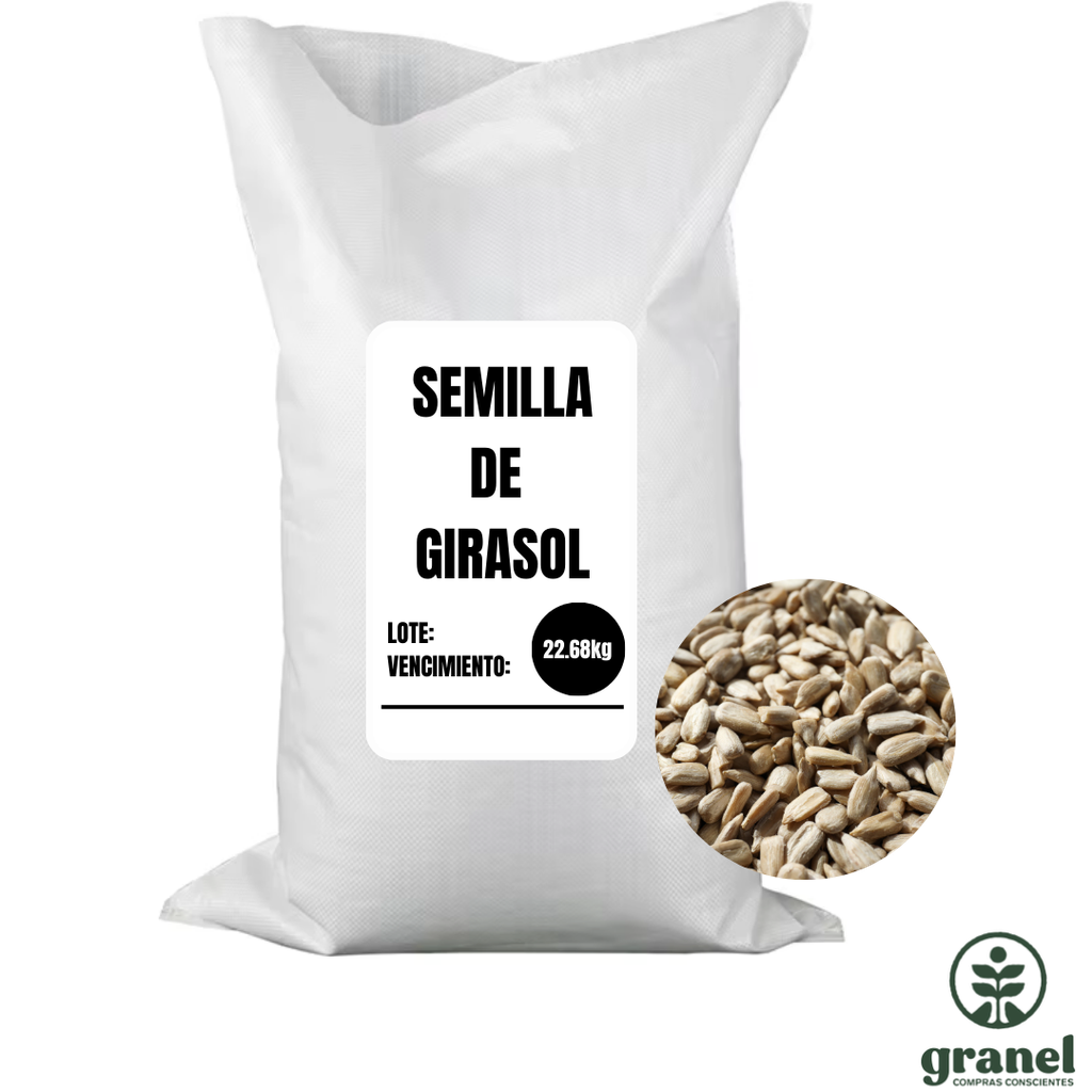 [9963] [Por encargue, plazo hasta 7 días] Girasol crudo confitero sin sal. Bolsa 22.68kg
