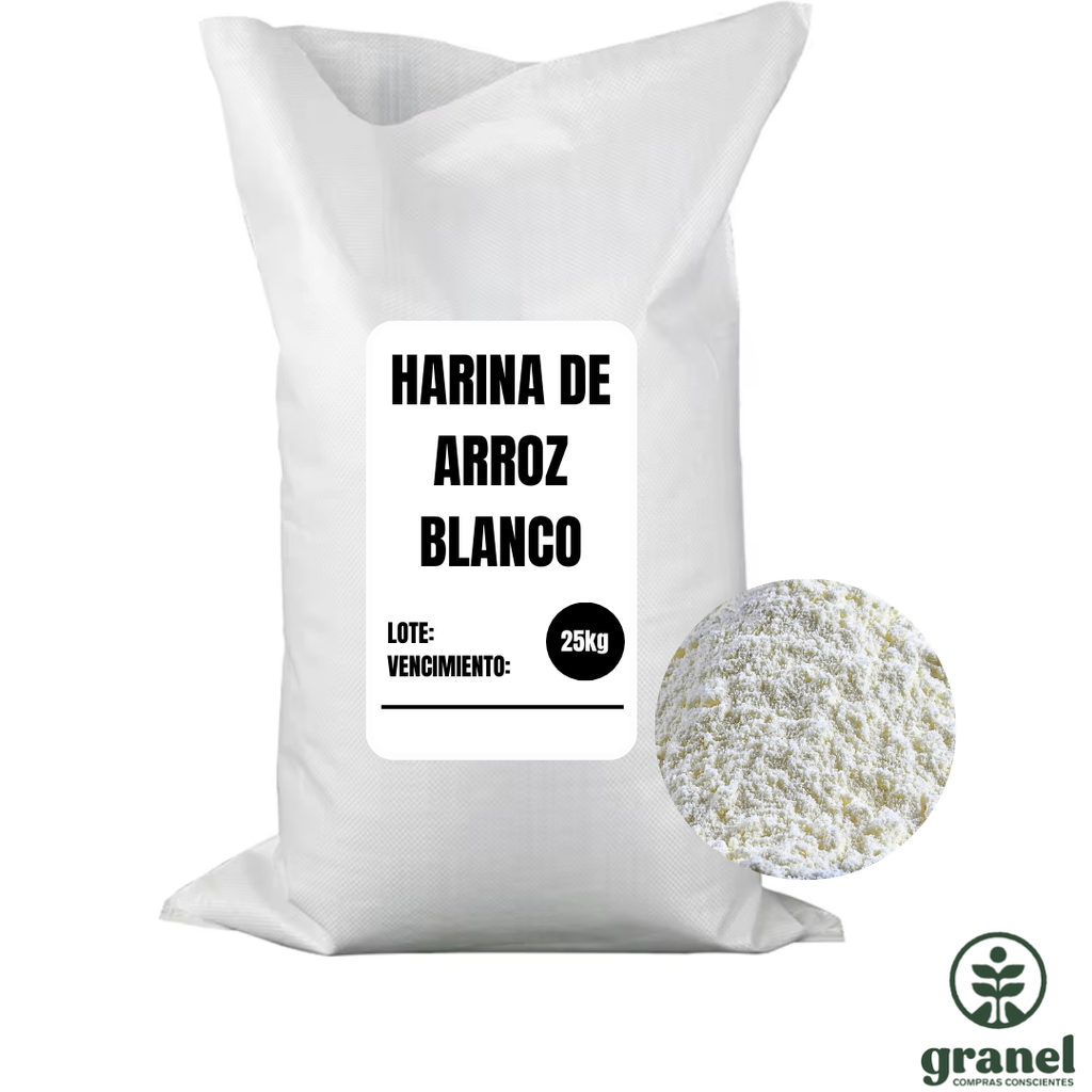 [9973] [Por encargue, plazo hasta 7 días] Harina de arroz blanco. Bolsa 25kg