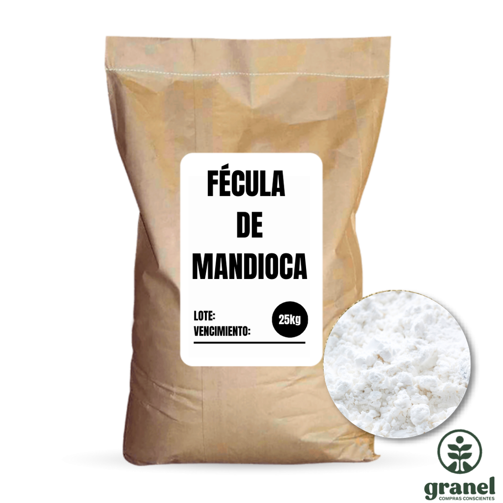 [10237] [Por encargue, plazo hasta 7 días] Fécula almidón de mandioca no transgénica. Bolsa 25kg
