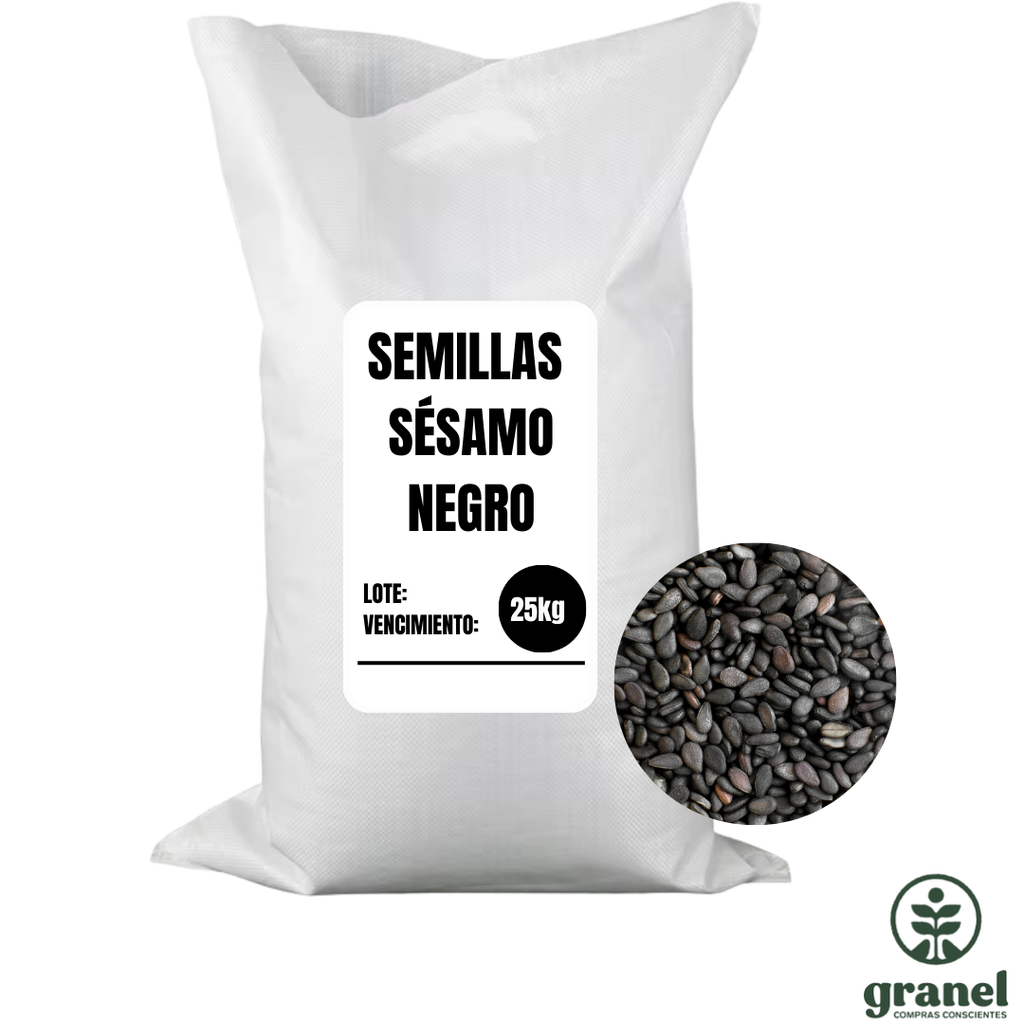 [10499] [Por encargue, plazo hasta 7 días] Sésamo negro. Bolsa 25kg