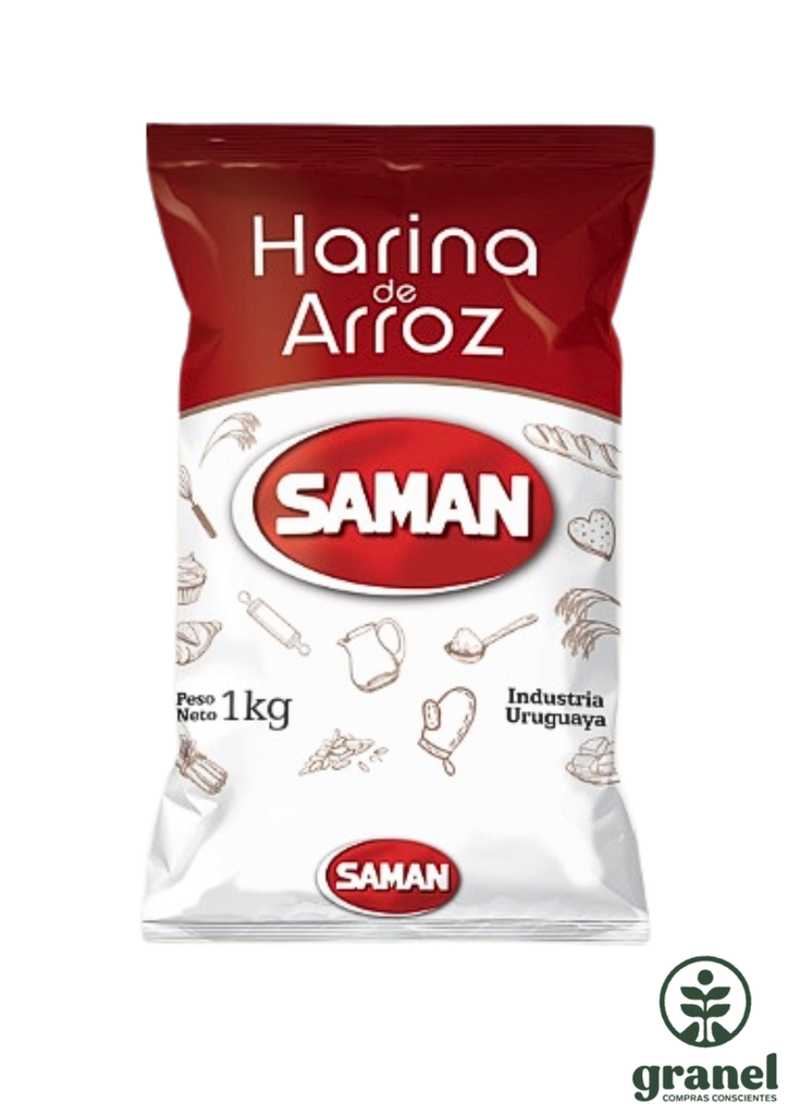 [5996] Harina de arroz blanco Saman 1kg